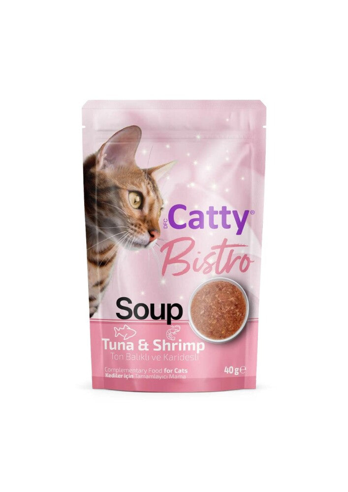 Catty Bistro Ton Balıklı Ve Karidesli Kedi Çorbası 40 GR | SRC: Barcode: 8680542872598
